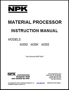 M35 Material Processor Instruction Manual