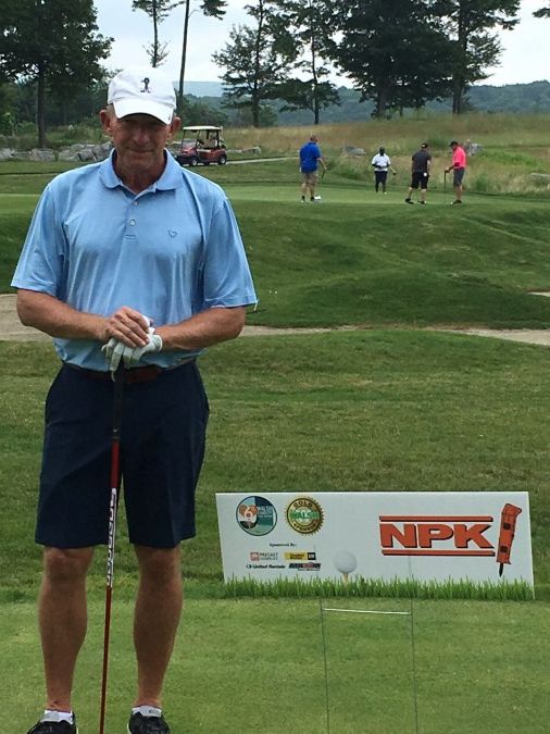 Jay Noel golfing at an NPK sponsored event 2018